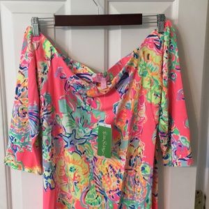 Lilly Pulitzer off the shoulder dress NEW